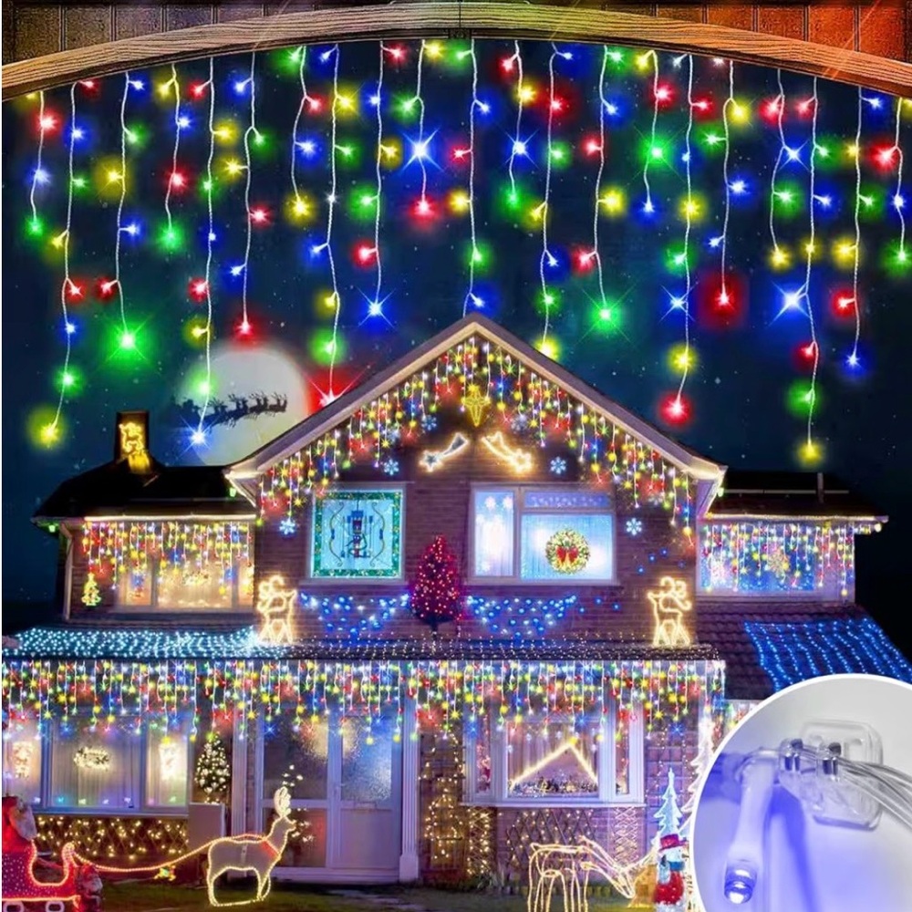 98FT Christmas Lights Outdoor Decorations 900LED Fairy String Light 12   **NEW**